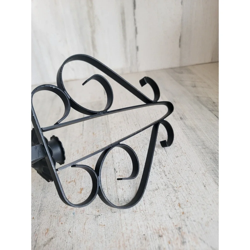 Hanging black candle stick holder wall home decor metal vintage Unique Home